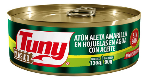 5 Pzs Tuny Atun En Aceite Clasico 130gr