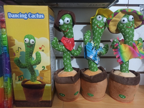 Imagen 3 de 3 de Cactus Bailarín Musical Con Ropa