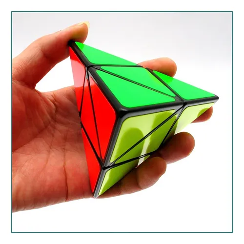 Pirámide Alalatois 2x2 Velocidad Cubo Pyraminx Triángulo 2x2