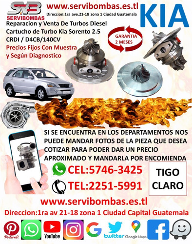 Imagen 3 de 4 de Turbos Kia Sorento 2.5 Crdi D4cb Geometría Variable