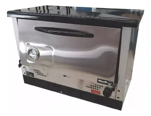 Horno Pizzero Morelli Saho 12 Moldes Acero Inox Con Base
