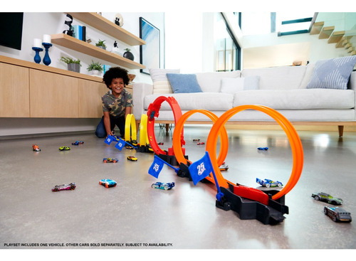 Pista De Brinquedo Super Loop Action 4 A 10 Anos Hot Wheels Multicolor