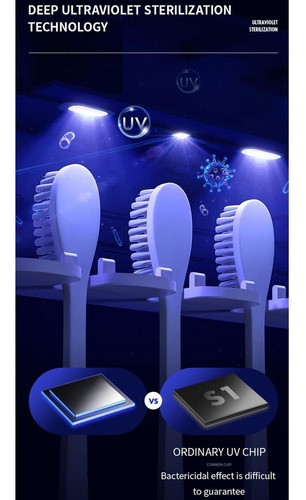 Desinfectante Y Soporte Para Cepillos De Dientes Uv