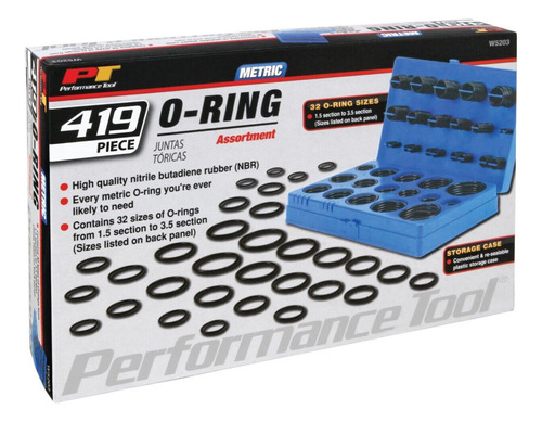 Wilmar W5203 Black Metric O-ring Seal Assortment Kit Hyd Aap
