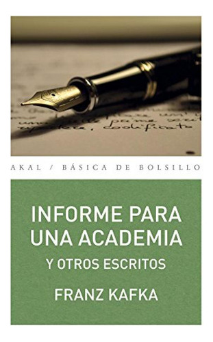 Informe Para Una Academia - Kafka,franz