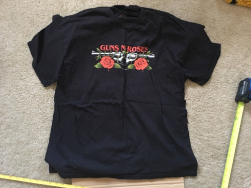 Camiseta Negra Guns And Roses Importada Usa Talla Large