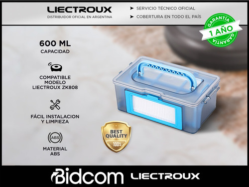 Repuesto Genuino Deposito Polvo Aspiradora Liectroux Zk808