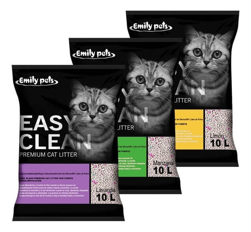Imagen 2 de 10 de Pack De Arenas Easy Clean 20 Kg Para Gatos + Snack Gratis