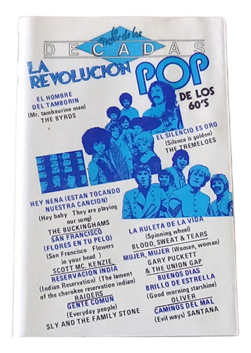 La Revolucion Pop De Los 60's Tape Cassette 1988 Cbs Varios