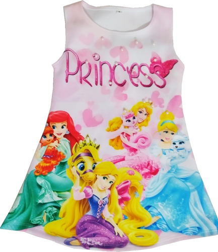 Vestido Para Niñas De Princesas Disney - H