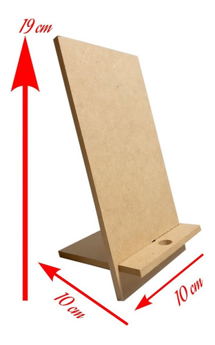 Soporte Porta Celular Escritorio En Mdf