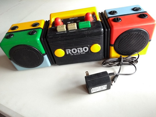 Antiguo Reproductor Cassette Sanyo 1988 Robo-01 Colección (Usado)