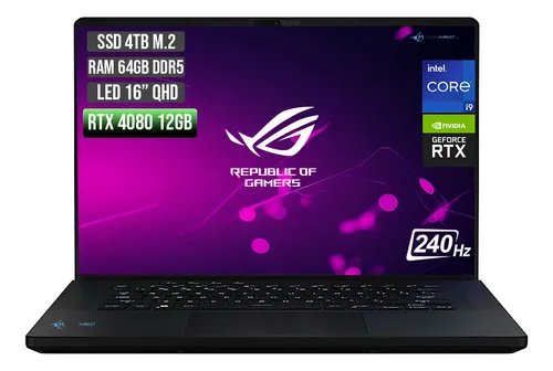 Asus Rog Zephyrus Intel Core I9 Ssd 4tb + Ram 64gb Rtx 4080