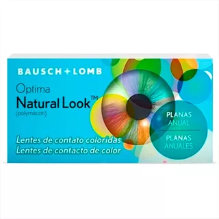 Lentes De Contato Coloridas Natural Look Anual - Sem Grau