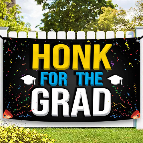 Pancarta Graduacion Honk For The Grad 72 X 44  Felicitacion