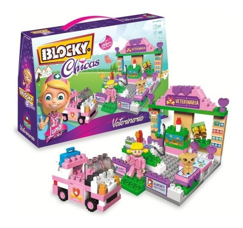 Blocky Chicas Veterinaria 150 Piezas Bloques Armar