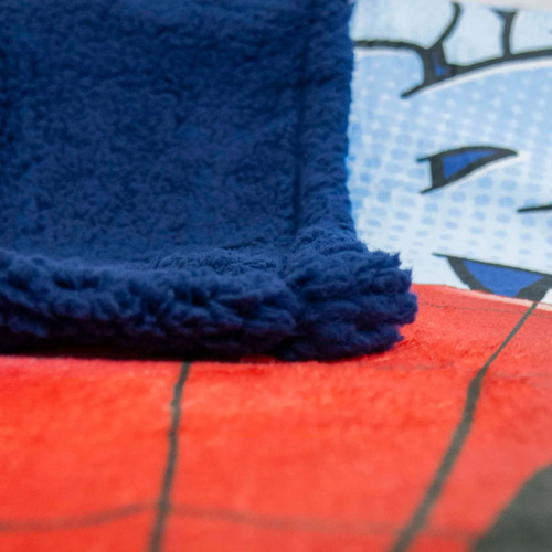 Frazada Con Corderito 1 1/2 Spiderman Hombre Araña