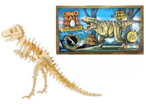 Dinosaurio Esqueleto 6 Modelos Armar Madera Palermo Z Norte