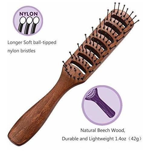 Cepillo Ventilado Para Secar El Cabello, Para Hombre, Con Ve