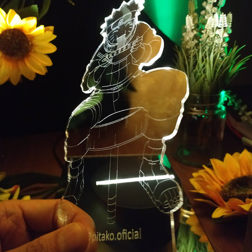 Abajur De Mesa P/ Ler Mangá Naruto Comida Desenho Nerd 3d