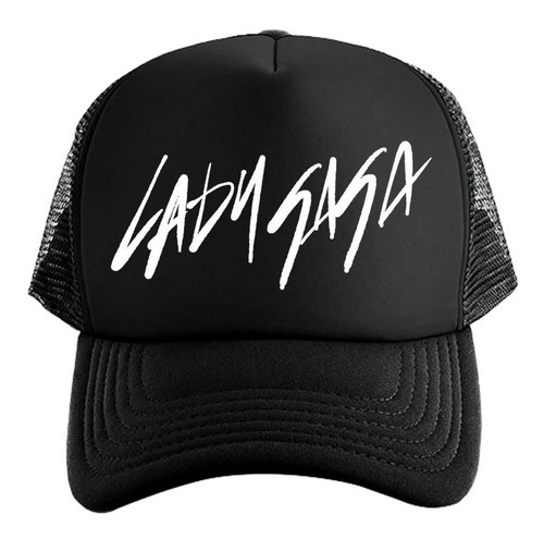 Gorra Black Unisex De Malla Lady Gaga Pop Moda