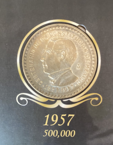 Monedas Antiguas Mexicanas, Álbum Tepalcate Con Peso Juárez (Usado)