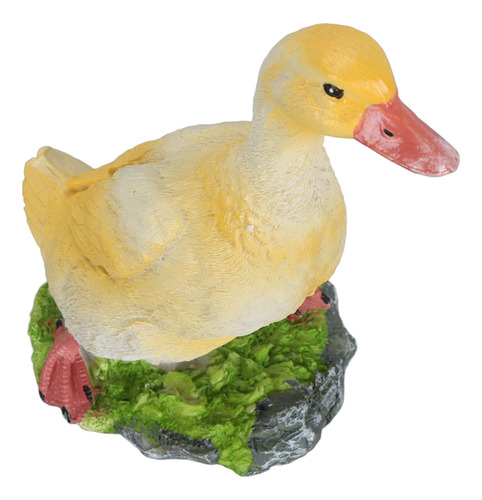 Figura De Pato De Resina Para Decoración De Jardín, Vívida,