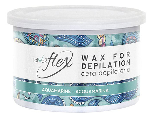 Italwax Aguamarina Flex  14 Oz  Cera Suave Para Depilacion