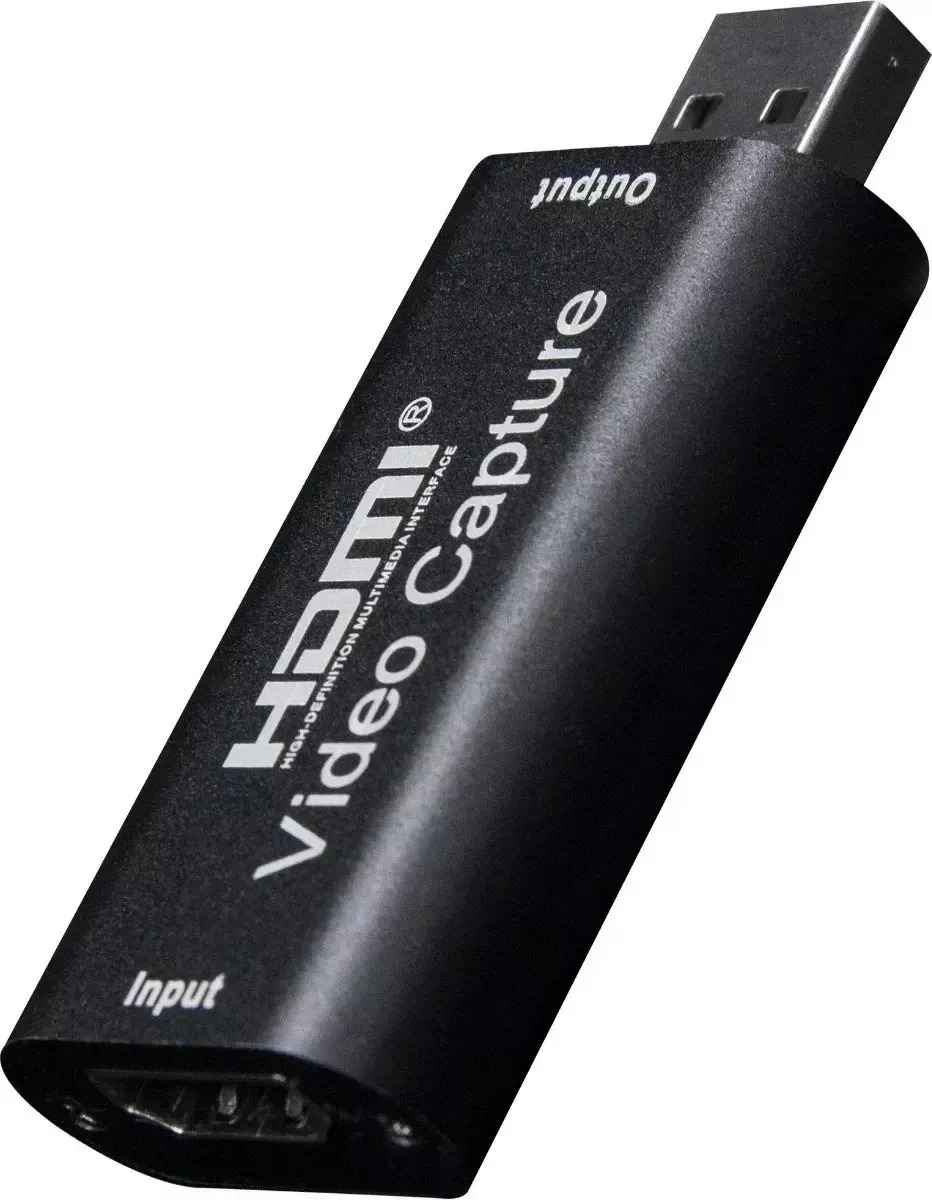 Capturadora De Video Hdmi Digital Full Hd Win Mac Streaming Negro