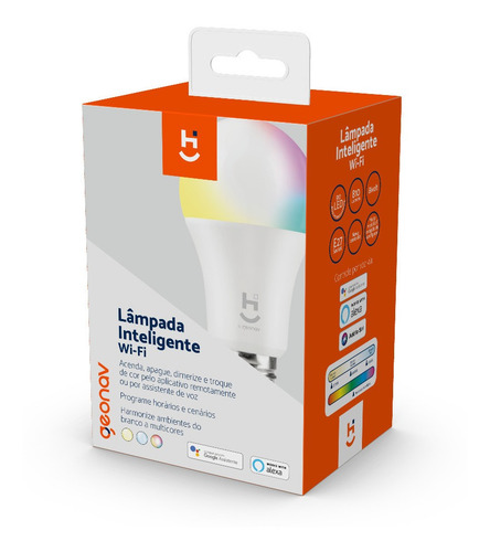 Lampada Inteligente Rgb Wifi Smart Google Alexa Automação