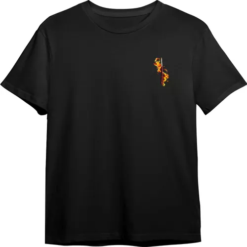 Camisa Camiseta Anime Demon Slayer Hashira Fogo Rengoku