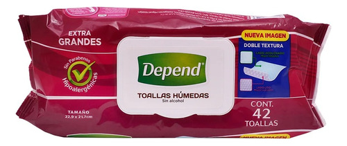 Toallitas Húmedas Depend 42 Pzas