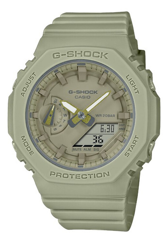 Reloj Casio G-shock Gma-s2100ba-3acr Color De La Correa Verde