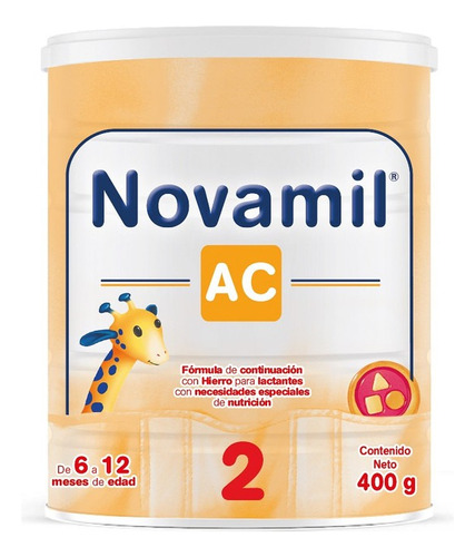 Novamil Ac 2 Fórmula Para Lactantes Con Hierro 400 G Sabor Ligero sabor vainilla