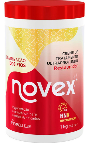  Creme De Tratamento Novex 1kg - 1 Unidade ( Escolha ) Wxz Fragrância Cicatrização Dos Fios