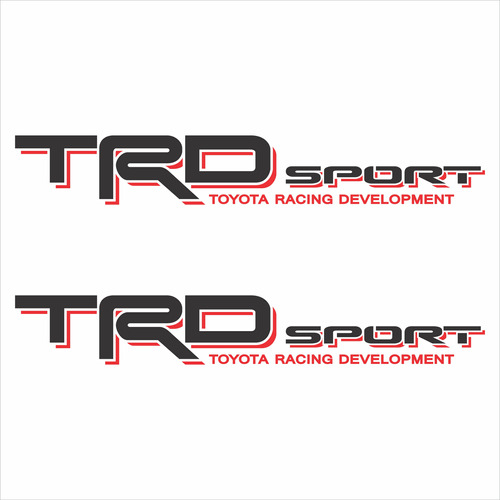 Trd Sport Toyota (2 Piezas) Stickers / Calcas / Pegatinas