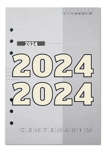 Repuesto Agenda Citanova Diario Centenario 2024 16,5x23