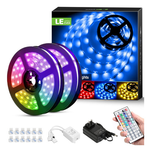 Tira De Luces Led, Tira De Luces Led Rgb De 32.8 Pies Con Co