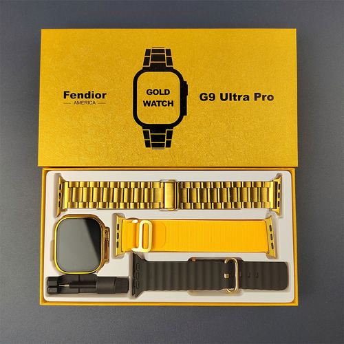 Reloj Inteligente G9 Ultra Pro Gold, Reloj Inteligente Nfc,