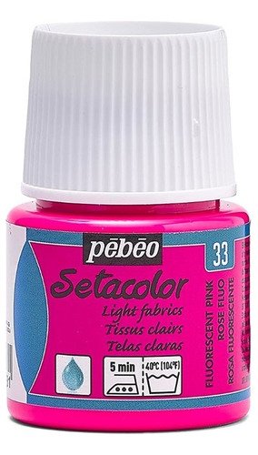 Pebeo Setacolor Tela - 33 Fluorecente Rosa