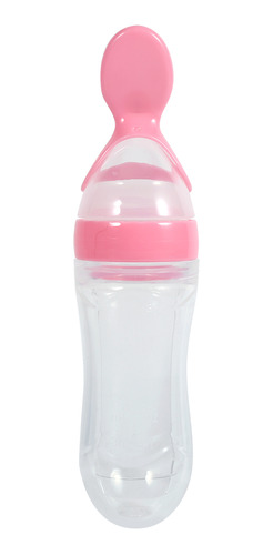 Biberón De Silicona Para Bebés Pequeños De 90 Ml (rosa)