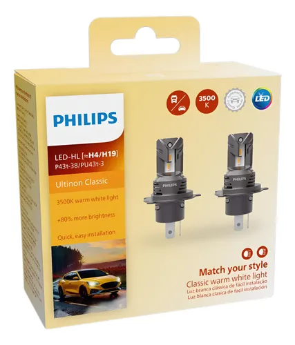 Kit Lâmpada Led Philips Ultinon Classic Nano 1:1 3500k | Parcelamento ...