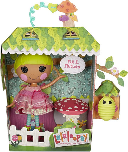 Muñeca Lalaloopsy Pix E. Flutters 33 Cm Con Luciérnaga