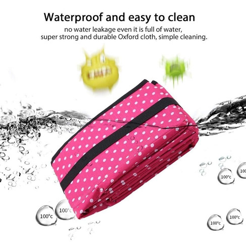 Imagen 6 de 6 de Arenero Plegable Portátil Impermeable Para Gato
