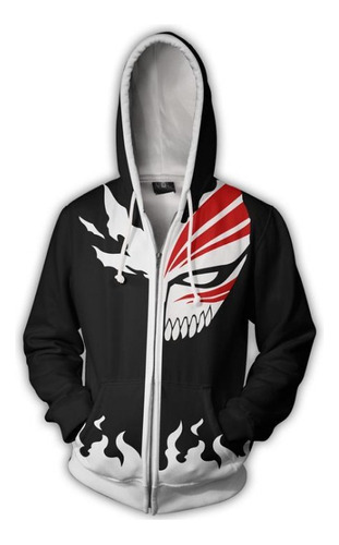 Anime Bleach Cremallera Sudadera Manga Larga Abrigos