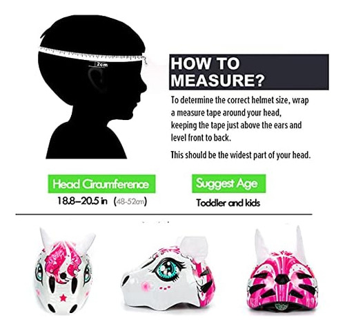 Casco De Unicornio De Natuway Para Niños Pequeños Y Niños 3d