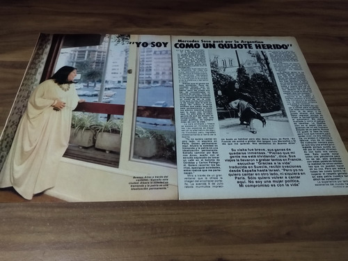 (ak369) Mercedes Sosa * Clippings Revista 2 Pgs * 1981
