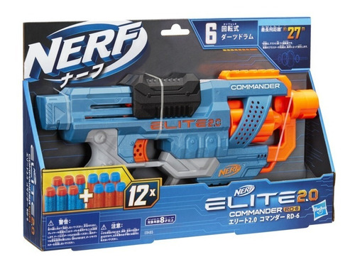 Nerf Elite 2.0 Commander Rd-6 Blaster * 12 Dardos - Original