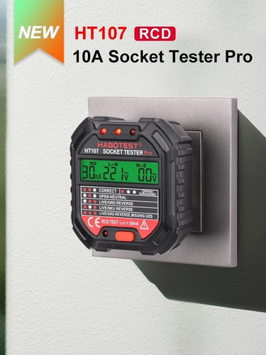 Imagen 2 de 4 de Probador Diferencial Tester De Enchufes