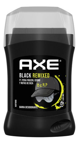 Axe Black Remixed Bizarrap Barra Desodorante 45 G